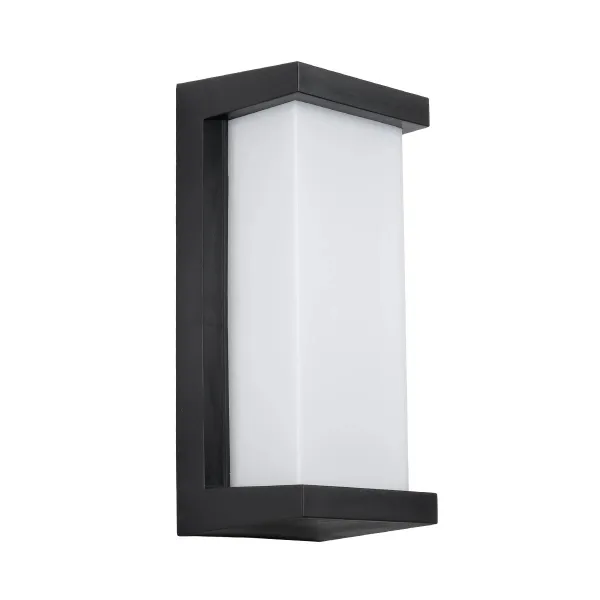 GLOBOSTAR® LOFT 60758 Μοντέρνο Φωτιστικό Τοίχου - Απλίκα LED 18W 1890lm 120° AC 220-240V Αδιάβροχο IP65 Φυσικό Λευκό 4500K - Bridgelux SMD Chip - Μαύρο Ματ - Μ24.5 x Π11 x Υ9.5cm - 3 Χρόνια Εγγύηση