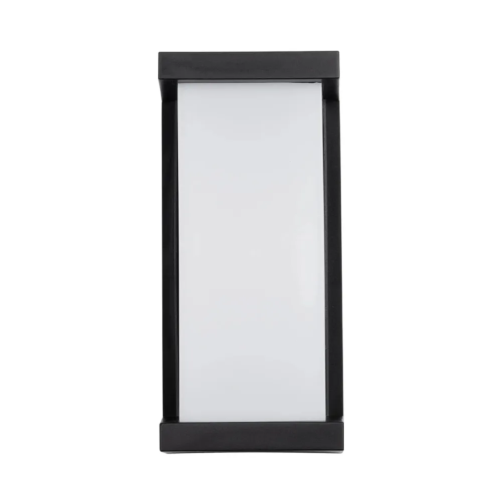 GLOBOSTAR® LOFT 60758 Μοντέρνο Φωτιστικό Τοίχου - Απλίκα LED 18W 1890lm 120° AC 220-240V Αδιάβροχο IP65 Φυσικό Λευκό 4500K - Bridgelux SMD Chip - Μαύρο Ματ - Μ24.5 x Π11 x Υ9.5cm - 3 Χρόνια Εγγύηση