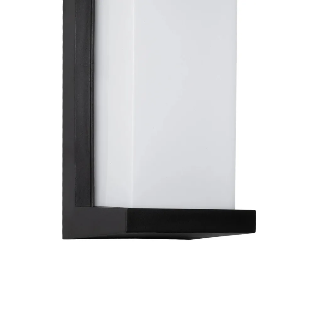 GLOBOSTAR® LOFT 60758 Μοντέρνο Φωτιστικό Τοίχου - Απλίκα LED 18W 1890lm 120° AC 220-240V Αδιάβροχο IP65 Φυσικό Λευκό 4500K - Bridgelux SMD Chip - Μαύρο Ματ - Μ24.5 x Π11 x Υ9.5cm - 3 Χρόνια Εγγύηση