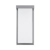 GLOBOSTAR® LOFT 60759 Μοντέρνο Φωτιστικό Τοίχου - Απλίκα LED 18W 1890lm 120° AC 220-240V Αδιάβροχο IP65 Φυσικό Λευκό 4500K - Bridgelux SMD Chip - Γκρι Ματ - Μ24.5 x Π11 x Υ9.5cm - 3 Χρόνια Εγγύηση