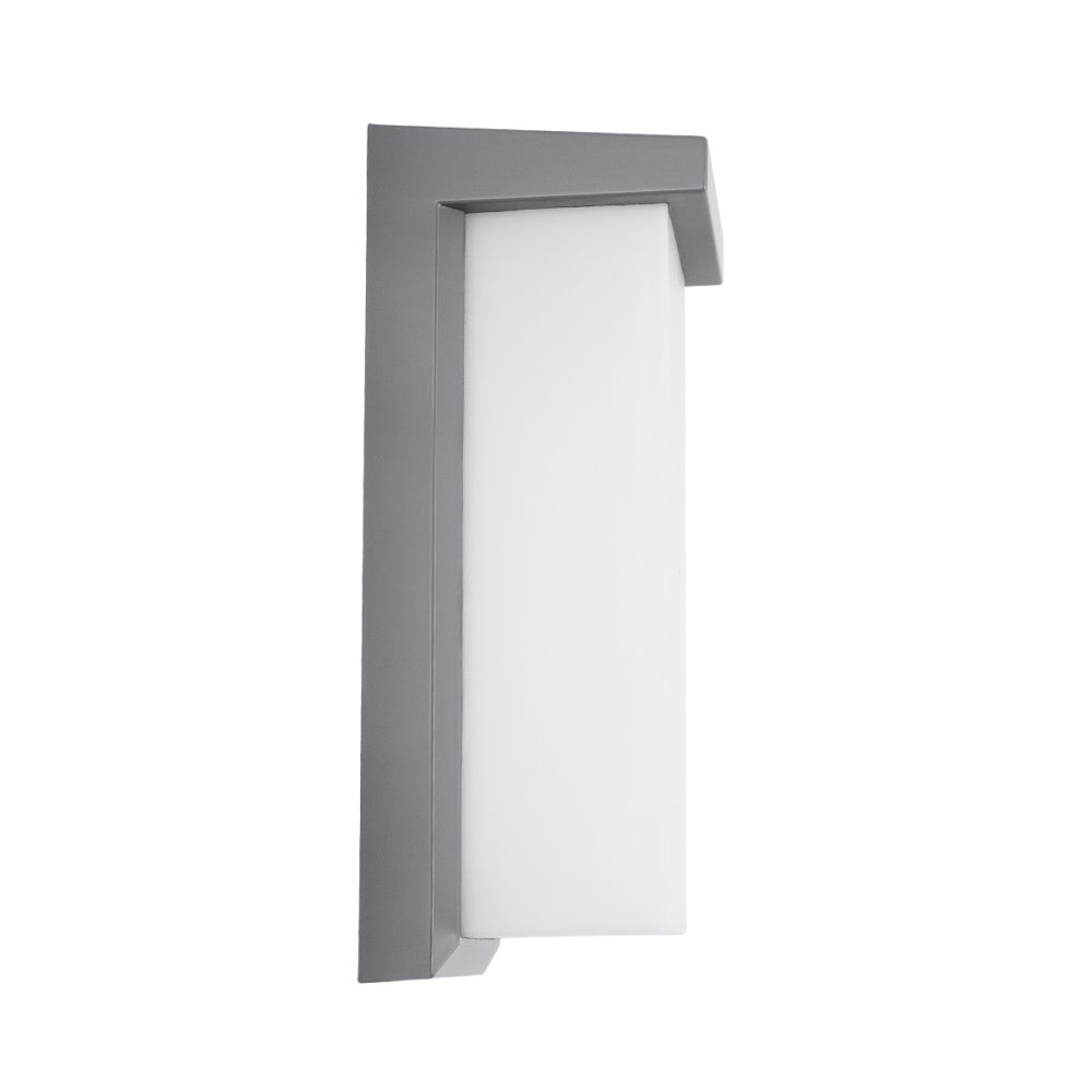 GLOBOSTAR® LOFT 60759 Μοντέρνο Φωτιστικό Τοίχου - Απλίκα LED 18W 1890lm 120° AC 220-240V Αδιάβροχο IP65 Φυσικό Λευκό 4500K - Bridgelux SMD Chip - Γκρι Ματ - Μ24.5 x Π11 x Υ9.5cm - 3 Χρόνια Εγγύηση