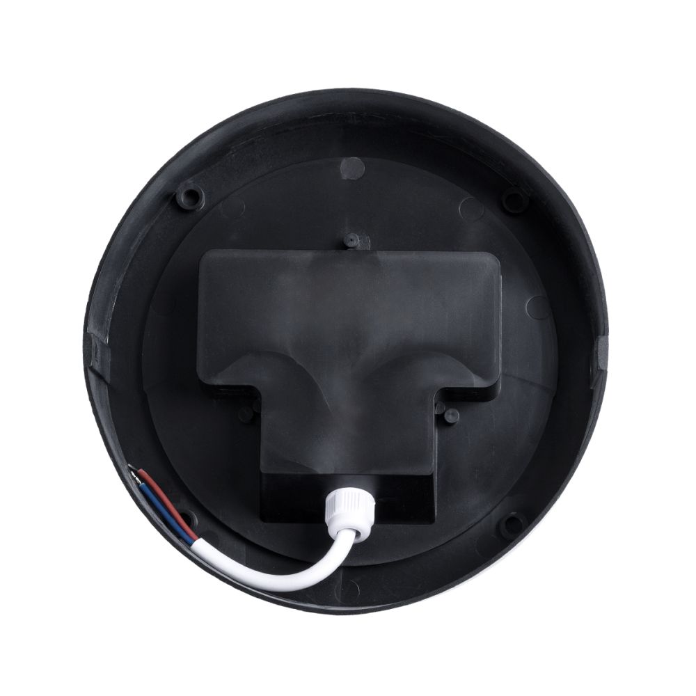 GLOBOSTAR® NEXUS 60761 Μοντέρνο Φωτιστικό Τοίχου - Απλίκα LED 10W 1050lm 120° AC 220-240V Αδιάβροχο IP65 Φυσικό Λευκό 4500K - Bridgelux SMD Chip - Μαύρο Ματ - Μ17 x Π17 x Υ9cm - 3 Χρόνια Εγγύηση