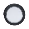 GLOBOSTAR® APEX 60764 Μοντέρνο Φωτιστικό Τοίχου - Απλίκα LED 10W 1050lm 120° AC 220-240V Αδιάβροχο IP65 Φυσικό Λευκό 4500K - Bridgelux SMD Chip - Μαύρο Ματ - Μ17 x Π17 x Υ9cm - 3 Χρόνια Εγγύηση