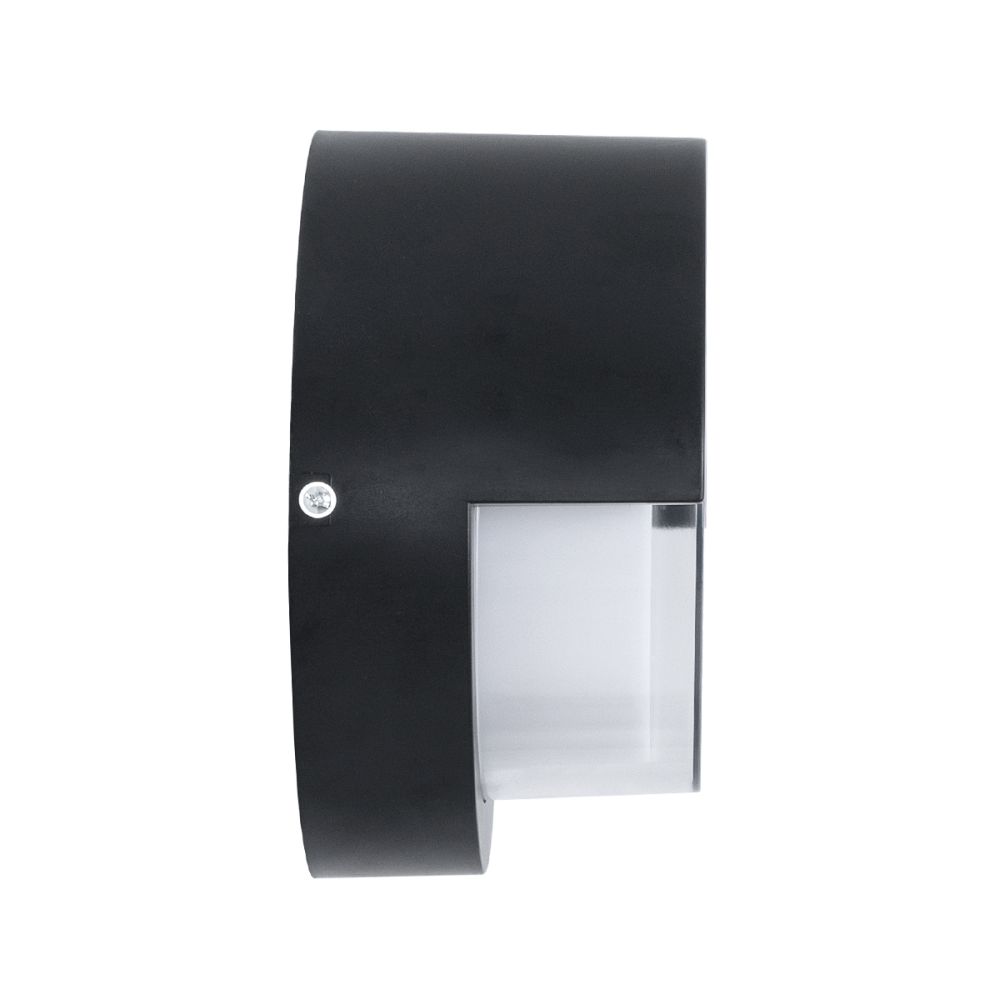 GLOBOSTAR® APEX 60764 Μοντέρνο Φωτιστικό Τοίχου - Απλίκα LED 10W 1050lm 120° AC 220-240V Αδιάβροχο IP65 Φυσικό Λευκό 4500K - Bridgelux SMD Chip - Μαύρο Ματ - Μ17 x Π17 x Υ9cm - 3 Χρόνια Εγγύηση