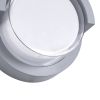 GLOBOSTAR® APEX 60765 Μοντέρνο Φωτιστικό Τοίχου - Απλίκα LED 10W 1050lm 120° AC 220-240V Αδιάβροχο IP65 Φυσικό Λευκό 4500K - Bridgelux SMD Chip - Γκρι - Μ17 x Π17 x Υ9cm - 3 Χρόνια Εγγύηση