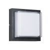 GLOBOSTAR® NEXUS 60767 Μοντέρνο Φωτιστικό Τοίχου - Απλίκα LED 10W 1050lm 120° AC 220-240V Αδιάβροχο IP65 Φυσικό Λευκό 4500K - Bridgelux SMD Chip - Μαύρο Ματ - Μ17 x Π17 x Υ9cm - 3 Χρόνια Εγγύηση