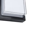 GLOBOSTAR® NEXUS 60767 Μοντέρνο Φωτιστικό Τοίχου - Απλίκα LED 10W 1050lm 120° AC 220-240V Αδιάβροχο IP65 Φυσικό Λευκό 4500K - Bridgelux SMD Chip - Μαύρο Ματ - Μ17 x Π17 x Υ9cm - 3 Χρόνια Εγγύηση