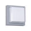 GLOBOSTAR® NEXUS 60768 Μοντέρνο Φωτιστικό Τοίχου - Απλίκα LED 10W 1050lm 120° AC 220-240V Αδιάβροχο IP65 Φυσικό Λευκό 4500K - Bridgelux SMD Chip - Γκρι - Μ17 x Π17 x Υ9cm - 3 Χρόνια Εγγύηση