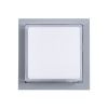 GLOBOSTAR® NEXUS 60768 Μοντέρνο Φωτιστικό Τοίχου - Απλίκα LED 10W 1050lm 120° AC 220-240V Αδιάβροχο IP65 Φυσικό Λευκό 4500K - Bridgelux SMD Chip - Γκρι - Μ17 x Π17 x Υ9cm - 3 Χρόνια Εγγύηση
