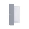 GLOBOSTAR® NEXUS 60768 Μοντέρνο Φωτιστικό Τοίχου - Απλίκα LED 10W 1050lm 120° AC 220-240V Αδιάβροχο IP65 Φυσικό Λευκό 4500K - Bridgelux SMD Chip - Γκρι - Μ17 x Π17 x Υ9cm - 3 Χρόνια Εγγύηση