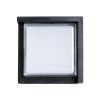 GLOBOSTAR® APEX 60770 Μοντέρνο Φωτιστικό Τοίχου - Απλίκα LED 10W 1050lm 120° AC 220-240V Αδιάβροχο IP65 Φυσικό Λευκό 4500K - Bridgelux SMD Chip - Μαύρο Ματ - Μ17 x Π17 x Υ9cm - 3 Χρόνια Εγγύηση