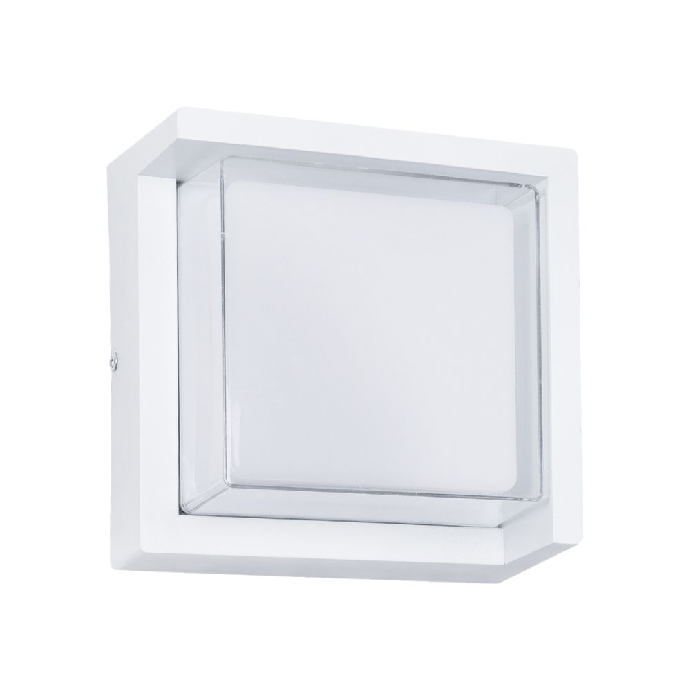 GLOBOSTAR® APEX 60772 Μοντέρνο Φωτιστικό Τοίχου - Απλίκα LED 10W 1050lm 120° AC 220-240V Αδιάβροχο IP65 Φυσικό Λευκό 4500K - Bridgelux SMD Chip - Λευκό Ματ - Μ17 x Π17 x Υ9cm - 3 Χρόνια Εγγύηση