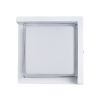 GLOBOSTAR® APEX 60772 Μοντέρνο Φωτιστικό Τοίχου - Απλίκα LED 10W 1050lm 120° AC 220-240V Αδιάβροχο IP65 Φυσικό Λευκό 4500K - Bridgelux SMD Chip - Λευκό Ματ - Μ17 x Π17 x Υ9cm - 3 Χρόνια Εγγύηση