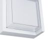 GLOBOSTAR® APEX 60772 Μοντέρνο Φωτιστικό Τοίχου - Απλίκα LED 10W 1050lm 120° AC 220-240V Αδιάβροχο IP65 Φυσικό Λευκό 4500K - Bridgelux SMD Chip - Λευκό Ματ - Μ17 x Π17 x Υ9cm - 3 Χρόνια Εγγύηση