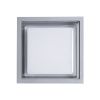 GLOBOSTAR® MAJESTIC 60774 Μοντέρνο Φωτιστικό Τοίχου - Απλίκα LED 10W 1050lm 120° AC 220-240V Αδιάβροχο IP65 Φυσικό Λευκό 4500K - Bridgelux SMD Chip - Γκρι - Μ17 x Π17 x Υ9cm - 3 Χρόνια Εγγύηση