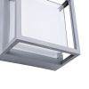GLOBOSTAR® MAJESTIC 60774 Μοντέρνο Φωτιστικό Τοίχου - Απλίκα LED 10W 1050lm 120° AC 220-240V Αδιάβροχο IP65 Φυσικό Λευκό 4500K - Bridgelux SMD Chip - Γκρι - Μ17 x Π17 x Υ9cm - 3 Χρόνια Εγγύηση