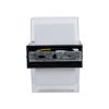 GLOBOSTAR® EMPIRE 60778 Μοντέρνο Φωτιστικό Τοίχου - Απλίκα LED 10W 1050lm 120° AC 220-240V Αδιάβροχο IP65 Φυσικό Λευκό 4500K - Bridgelux SMD Chip & TÜV SÜD Driver - Διάφανο & Μαύρο Ματ - Μ10.5 x Π9 x Υ13cm - 3 Χρόνια Εγγύηση