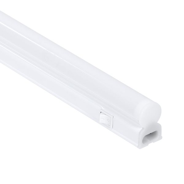 GloboStar® TUBO 60784 Γραμμικό Φωτιστικό Οροφής Linear LED Τύπου T5 Επεκτεινόμενο 5.5W 550lm 180° AC 220-240V IP20 Πάγκου Κουζίνας με Διακόπτη On/Off Μ30 x Π2.2 x Υ3.5cm Ψυχρό Λευκό 6000K - Λευκό - 3 Years Warranty