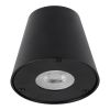 GLOBOSTAR® GARDENIA 60795 Μοντέρνο Φωτιστικό Τοίχου - Απλίκα με Ντουί 1 x GU10 AC 220-240V Αδιάβροχο IP65 - Μαύρο Ματ - Μ9.5 x Π13 x Υ7.7cm