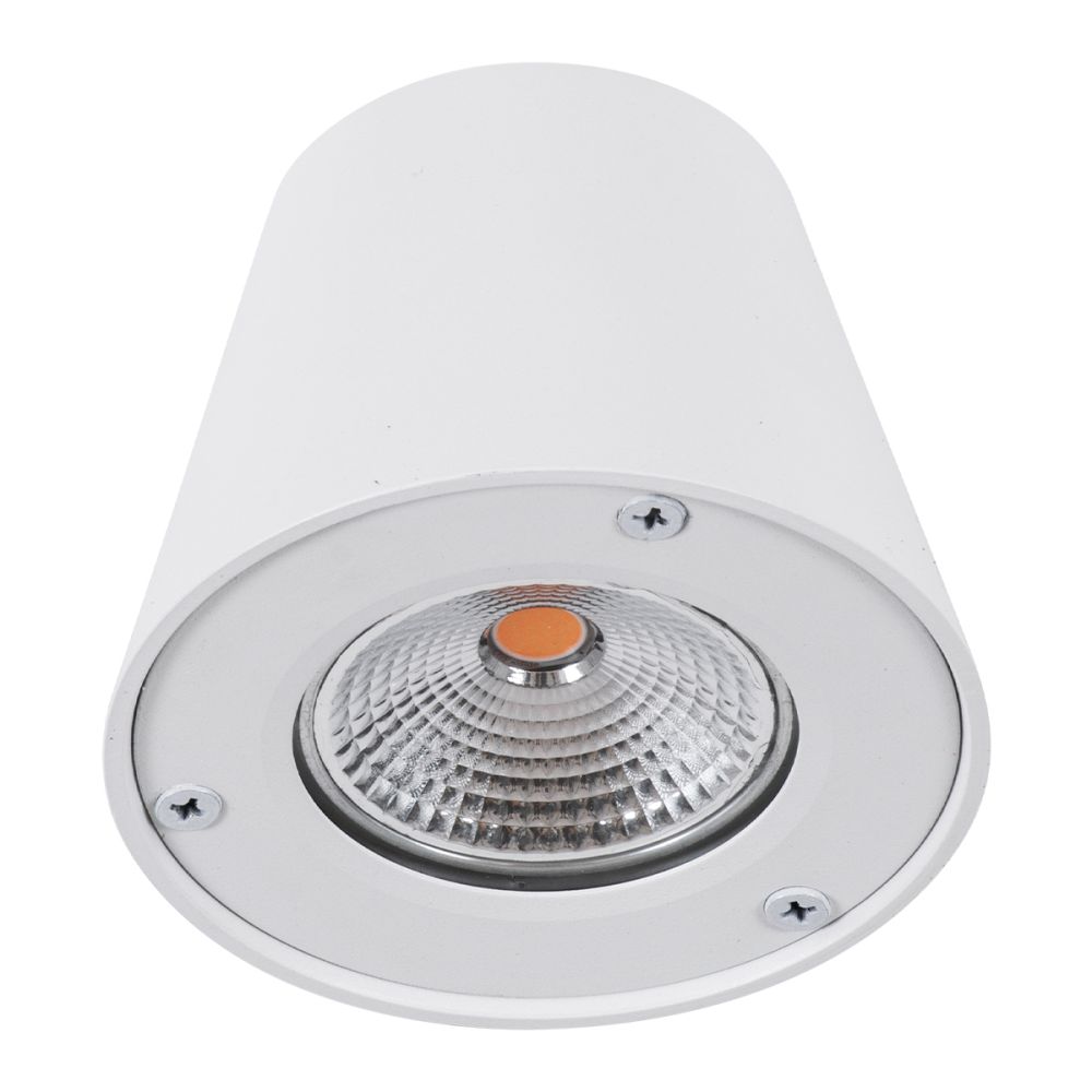 GLOBOSTAR® GARDENIA 60797 Μοντέρνο Φωτιστικό Τοίχου - Απλίκα LED 7W 700lm 60° AC 220-240V Αδιάβροχο IP65 Θερμό Λευκό 2700K - Bridgelux COB Chip & TÜV SÜD Driver - Λευκό Ματ - Μ9.5 x Π13 x Υ7.7cm - 5 Χρόνια Εγγύηση