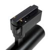 GLOBOSTAR® LUGANO 60804 Μονοφασικό Σποτ Ράγας LED 10W 1250lm 36° AC 220-240V IP20 Φυσικό Λευκό 4500K - Bridgelux COB Chip & TÜV SÜD Driver - Eurotrack 1PH - Μαύρο Ματ - Μ8.5 x Π5 x Υ18cm - 5 Χρόνια Εγγύηση