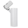 GLOBOSTAR® LUGANO 60807 Μονοφασικό Σποτ Ράγας LED 20W 2500lm 36° AC 220-240V IP20 Φυσικό Λευκό 4500K - Bridgelux COB Chip & TÜV SÜD Driver - Eurotrack 1PH  - Λευκό Ματ - Μ6.5 x Π6.5 x Υ20cm - 5 Χρόνια Εγγύηση