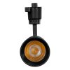 GLOBOSTAR® LUGANO 60811 Μονοφασικό Σποτ Ράγας LED 20W 2400lm 36° AC 220-240V IP20 Θερμό Λευκό 2700K - Bridgelux COB Chip & TÜV SÜD Driver - Eurotrack 1PH - Μαύρο Ματ - Μ6.5 x Π6.5 x Υ20cm - 5 Χρόνια Εγγύηση
