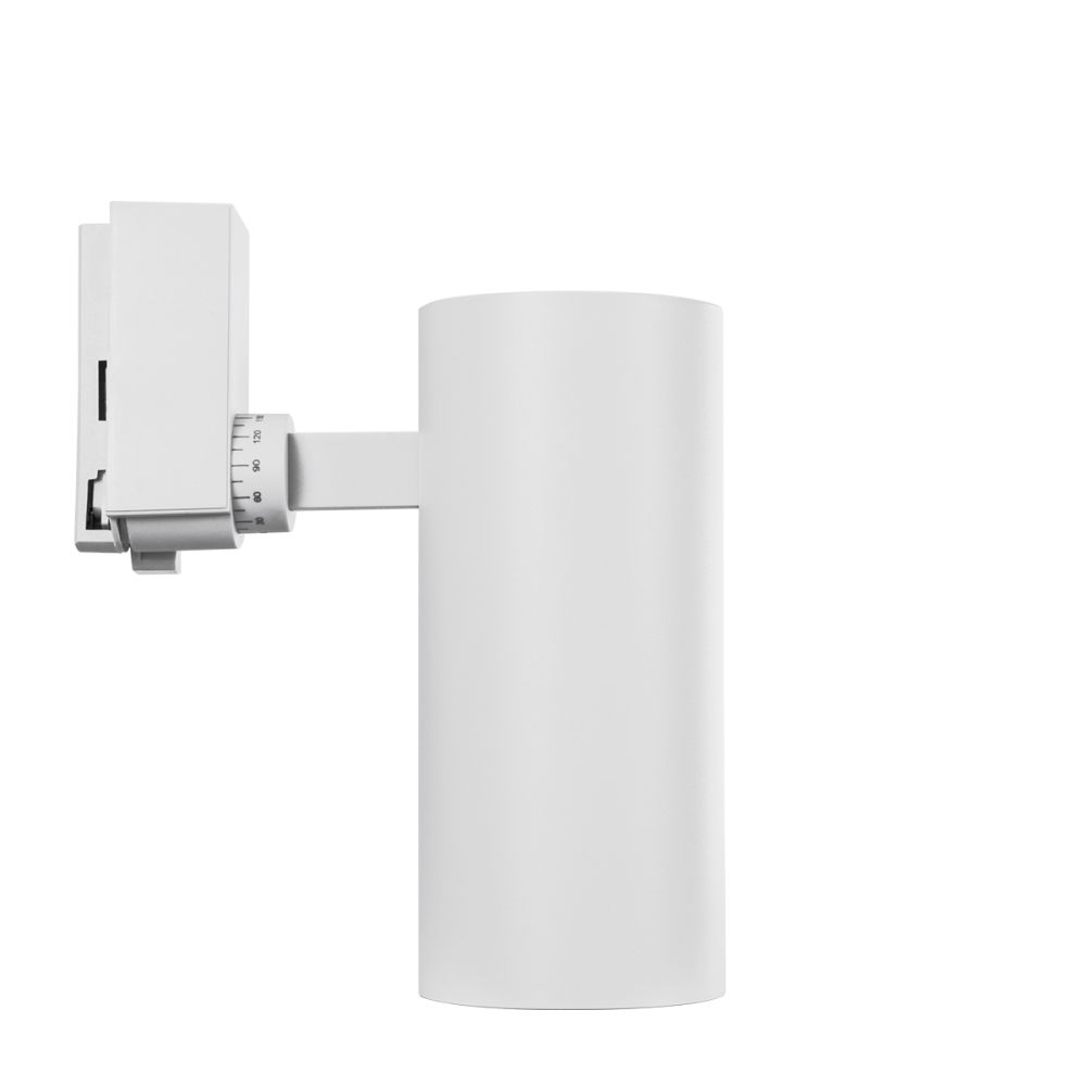 GLOBOSTAR® LUGANO 60814 Μονοφασικό Σποτ Ράγας LED 30W 3600lm 36° AC 220-240V IP20 Θερμό Λευκό 2700K - Bridgelux COB Chip & TÜV SÜD Driver - Eurotrack 1PH - Λευκό Ματ - Μ7.5 x Π7.5 x Υ22cm - 5 Χρόνια Εγγύηση
