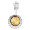 GLOBOSTAR® LUGANO 60814 Μονοφασικό Σποτ Ράγας LED 30W 3600lm 36° AC 220-240V IP20 Θερμό Λευκό 2700K - Bridgelux COB Chip & TÜV SÜD Driver - Eurotrack 1PH - Λευκό Ματ - Μ7.5 x Π7.5 x Υ22cm - 5 Χρόνια Εγγύηση