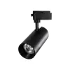 GLOBOSTAR® LUGANO 60817 Μονοφασικό Σποτ Ράγας LED 30W 3600lm 36° AC 220-240V IP20 Θερμό Λευκό 2700K - Bridgelux COB Chip & TÜV SÜD Driver - Eurotrack 1PH - Μαύρο Ματ - Μ7.5 x Π7.5 x Υ22cm - 5 Χρόνια Εγγύηση