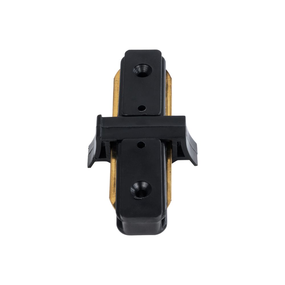 GloboStar® 2L-EUROTRACK 60849 Αντάπτορας Ι(Γιώτα) - Μονοφασικός 2 Καλωδίων για όλες τις Ράγες EUROTRACK AC 220-240V Μ8 x Π4 x Υ2cm- EUROTRACK® System 1L+1N - Θερμοπλαστικό - Μαύρο - 5 Χρόνια Εγγύηση