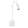 GLOBOSTAR® GOOSE 60876 Μοντέρνο Φωτιστικό Τοίχου - Απλίκα Ξενοδοχείου Reading Light LED 3W 300lm 36° AC 220-240V IP20 Φυσικό Λευκό 4500K - CREE XPE Chip & TÜV SÜD Driver - Λευκό Ματ - Μ6.5 x Π15 x Υ24.5cm - 3 Χρόνια Εγγύηση