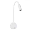 GLOBOSTAR® GOOSE 60876 Μοντέρνο Φωτιστικό Τοίχου - Απλίκα Ξενοδοχείου Reading Light LED 3W 300lm 36° AC 220-240V IP20 Φυσικό Λευκό 4500K - CREE XPE Chip & TÜV SÜD Driver - Λευκό Ματ - Μ6.5 x Π15 x Υ24.5cm - 3 Χρόνια Εγγύηση