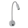 GLOBOSTAR® GOOSE 60877 Μοντέρνο Φωτιστικό Τοίχου - Απλίκα Ξενοδοχείου Reading Light LED 3W 300lm 36° AC 220-240V IP20 Φυσικό Λευκό 4500K - CREE XPE Chip & TÜV SÜD Driver - Γκρι Ανθρακί Ματ - Μ6.5 x Π15 x Υ24.5cm - 3 Χρόνια Εγγύηση