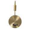 GLOBOSTAR® GOOSE 60885 Μοντέρνο Φωτιστικό Τοίχου - Απλίκα Ξενοδοχείου Reading Light με Φορτιστή USB 3A LED 6W 600lm 36° & 360° AC 220-240V IP20 Φυσικό Λευκό 4500K - CREE XPE & Lumileds SMD Chip & TÜV SÜD Driver - Χρυσό Πλατίνα - Μ15.5 x Π15 x 