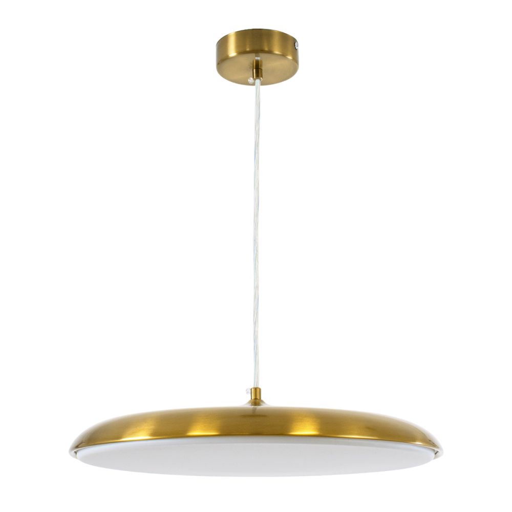 GLOBOSTAR® BARON 60887 Μοντέρνο Κρεμαστό Φωτιστικό Οροφής LED 24W 2880lm 120° AC 220-240V IP20 Ρυθμιζόμενο Λευκό CCT με On/Off 2700K/4500K/6000K - Lumileds SMD Chip - Χρυσό - Μ40 x Π40 x Υ10cm - 3 Χρόνια Εγγύηση