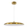 GLOBOSTAR® BARON 60887 Μοντέρνο Κρεμαστό Φωτιστικό Οροφής LED 24W 2880lm 120° AC 220-240V IP20 Ρυθμιζόμενο Λευκό CCT με On/Off 2700K/4500K/6000K - Lumileds SMD Chip - Χρυσό - Μ40 x Π40 x Υ10cm - 3 Χρόνια Εγγύηση