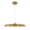 GLOBOSTAR® BARON 60887 Μοντέρνο Κρεμαστό Φωτιστικό Οροφής LED 24W 2880lm 120° AC 220-240V IP20 Ρυθμιζόμενο Λευκό CCT με On/Off 2700K/4500K/6000K - Lumileds SMD Chip - Χρυσό - Μ40 x Π40 x Υ10cm - 3 Χρόνια Εγγύηση