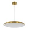 GLOBOSTAR® BARON 60887 Μοντέρνο Κρεμαστό Φωτιστικό Οροφής LED 24W 2880lm 120° AC 220-240V IP20 Ρυθμιζόμενο Λευκό CCT με On/Off 2700K/4500K/6000K - Lumileds SMD Chip - Χρυσό - Μ40 x Π40 x Υ10cm - 3 Χρόνια Εγγύηση