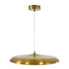 GLOBOSTAR® BARON 60887 Μοντέρνο Κρεμαστό Φωτιστικό Οροφής LED 24W 2880lm 120° AC 220-240V IP20 Ρυθμιζόμενο Λευκό CCT με On/Off 2700K/4500K/6000K - Lumileds SMD Chip - Χρυσό - Μ40 x Π40 x Υ10cm - 3 Χρόνια Εγγύηση