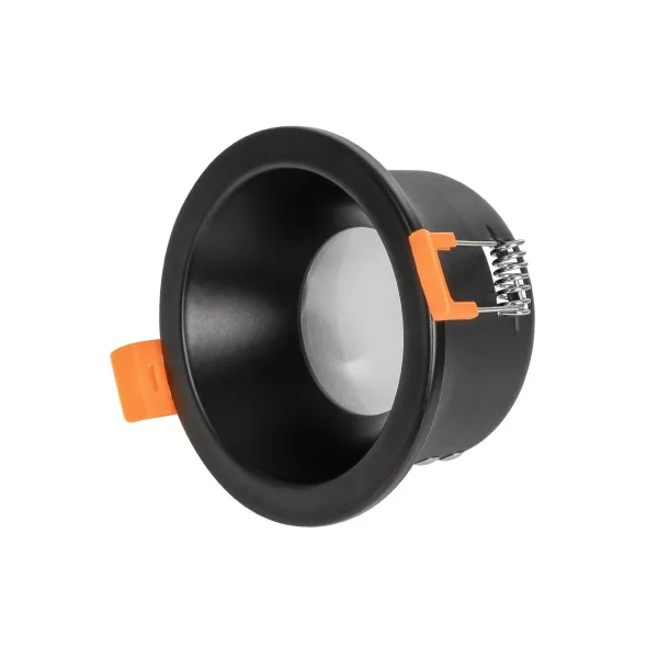 GLOBOSTAR® SIGMA 60891 Χωνευτή Βάση για Σποτ MR16 με Ντουί GU10/GU5.3 Αδιάβροχο IP65 - Μαύρο & Λευκό - Μ8.5 x Π8.5 x Υ4.4cm / Q7.5cm