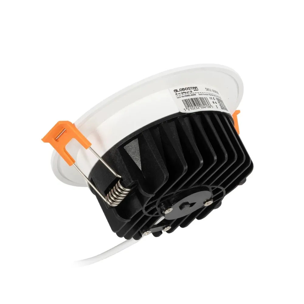 GLOBOSTAR® WATERA 60898 Χωνευτό Downlight Σποτ Panel Μπάνιου & WC LED 12W 1500lm 120° AC 220-240V Αδιάβροχο IP54 Ρυθμιζόμενο Λευκό CCT με Διακόπτη στο Σώμα 2700K/4500K/6000K Dimmable - Lumileds SMD Chip & TÜV SÜD Driver - Λευκό Ματ - Μ10.8 x Π10.8