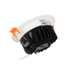 GLOBOSTAR® WATERA 60898 Χωνευτό Downlight Σποτ Panel Μπάνιου & WC LED 12W 1500lm 120° AC 220-240V Αδιάβροχο IP54 Ρυθμιζόμενο Λευκό CCT με Διακόπτη στο Σώμα 2700K/4500K/6000K Dimmable - Lumileds SMD Chip & TÜV SÜD Driver - Λευκό Ματ - Μ10.8 x Π10.8