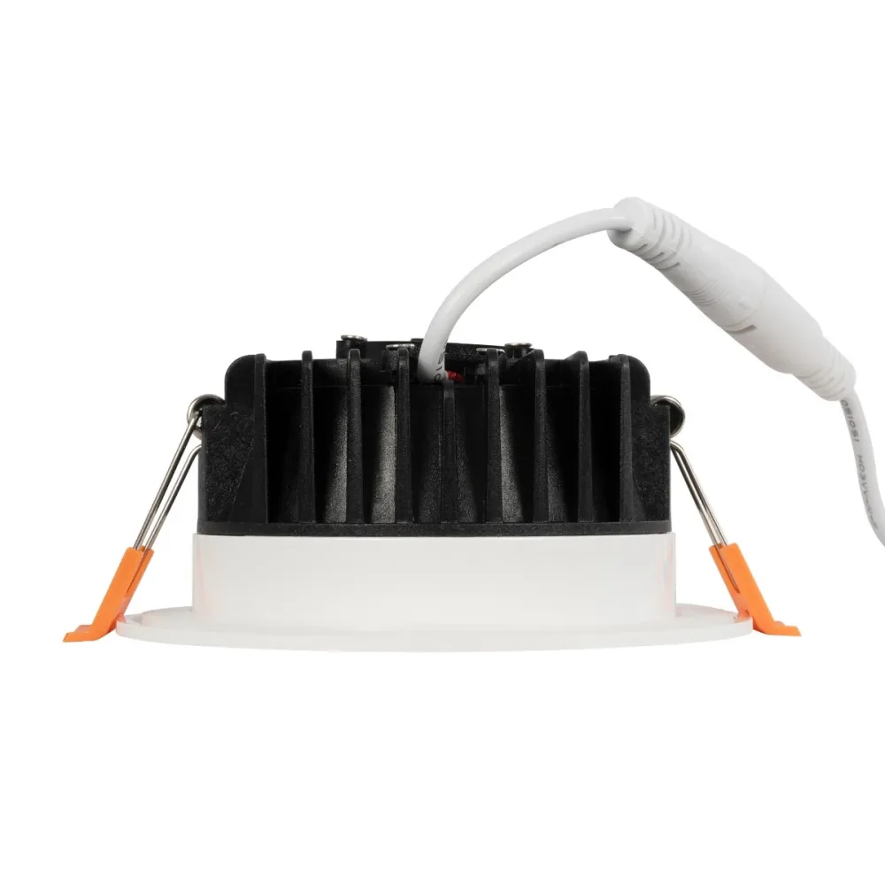 GLOBOSTAR® WATERA 60898 Χωνευτό Downlight Σποτ Panel Μπάνιου & WC LED 12W 1500lm 120° AC 220-240V Αδιάβροχο IP54 Ρυθμιζόμενο Λευκό CCT με Διακόπτη στο Σώμα 2700K/4500K/6000K Dimmable - Lumileds SMD Chip & TÜV SÜD Driver - Λευκό Ματ - Μ10.8 x Π10.8