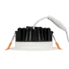 GLOBOSTAR® WATERA 60898 Χωνευτό Downlight Σποτ Panel Μπάνιου & WC LED 12W 1500lm 120° AC 220-240V Αδιάβροχο IP54 Ρυθμιζόμενο Λευκό CCT με Διακόπτη στο Σώμα 2700K/4500K/6000K Dimmable - Lumileds SMD Chip & TÜV SÜD Driver - Λευκό Ματ - Μ10.8 x Π10.8