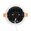 GLOBOSTAR® WATERA 60898 Χωνευτό Downlight Σποτ Panel Μπάνιου & WC LED 12W 1500lm 120° AC 220-240V Αδιάβροχο IP54 Ρυθμιζόμενο Λευκό CCT με Διακόπτη στο Σώμα 2700K/4500K/6000K Dimmable - Lumileds SMD Chip & TÜV SÜD Driver - Λευκό Ματ - Μ10.8 x Π10.8