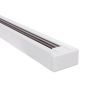 GLOBOSTAR® EUROTRACK-1PH 60902 Μονοφασική Ράγα 2 Καλωδίων 1L+1N για Σύστημα Ράγας Eurotrack-1PH AC 220-240V IP20 - Λευκό Ματ - Μ100 x Π3.6 x Υ2cm