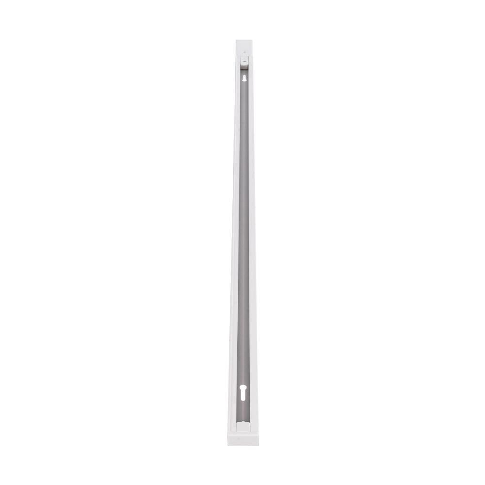 GLOBOSTAR® EUROTRACK-1PH 60902 Μονοφασική Ράγα 2 Καλωδίων 1L+1N για Σύστημα Ράγας Eurotrack-1PH AC 220-240V IP20 - Λευκό Ματ - Μ100 x Π3.6 x Υ2cm