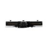 GloboStar® 2L-EUROTRACK 60909 Αντάπτορας +(Σταυρός) - Μονοφασικός 2 Καλωδίων για όλες τις Ράγες EUROTRACK AC 220-240V IP20 Μ10.7 x Π10.7 x Υ1.5cm - EUROTRACK® System 1L+1N - Θερμοπλαστικό - Μαύρο - 5 Χρόνια Εγγύηση