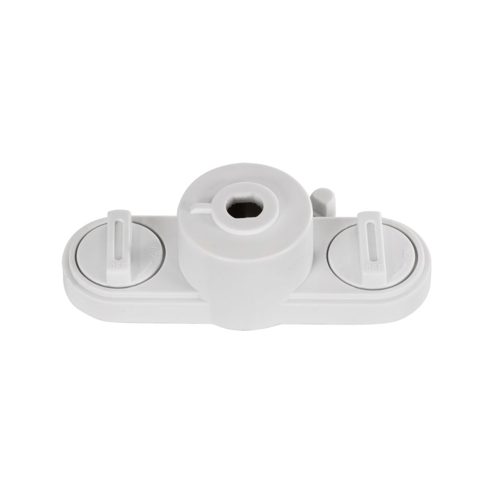 GloboStar® 2L-EUROTRACK 60912 Αντάπτορας Κρέμασης Φωτιστικού - Μονοφασικός 2 Καλωδίων για όλες τις Ράγες EUROTRACK AC 220-240V IP20 Μ10 x Π4 x Υ3.2cm - EUROTRACK® System 1L+1N - Θερμοπλαστικό - Λευκό - 5 Χρόνια Εγγύηση